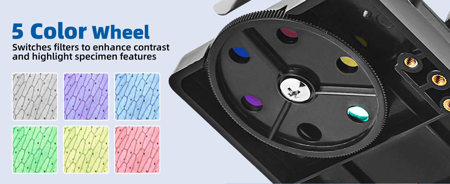 Monocular Microscope with LED Light