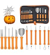 13 PCS Pumpkin Carving Kit Tools Halloween, Professional Heavy Duty Carving Set with Detail Sculp...