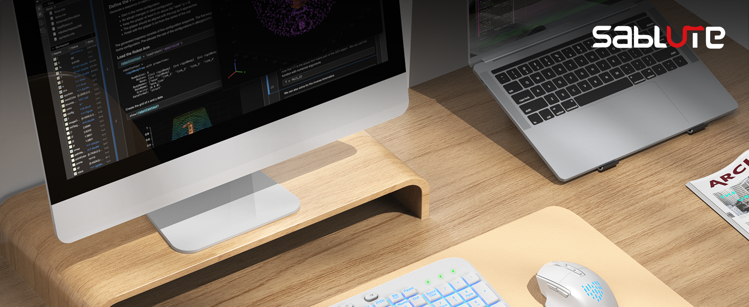 white wireless keyboard and mouse