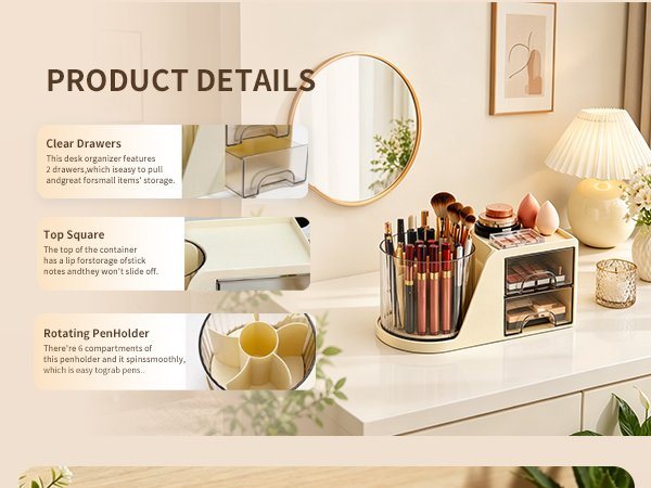 Makeup Brush Holder Organizer