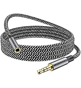 MOSWAG 3.5mm Extension Cable 16.4FT/5M Audio Male to Female Stereo Extension Adapter Nylon Braide...