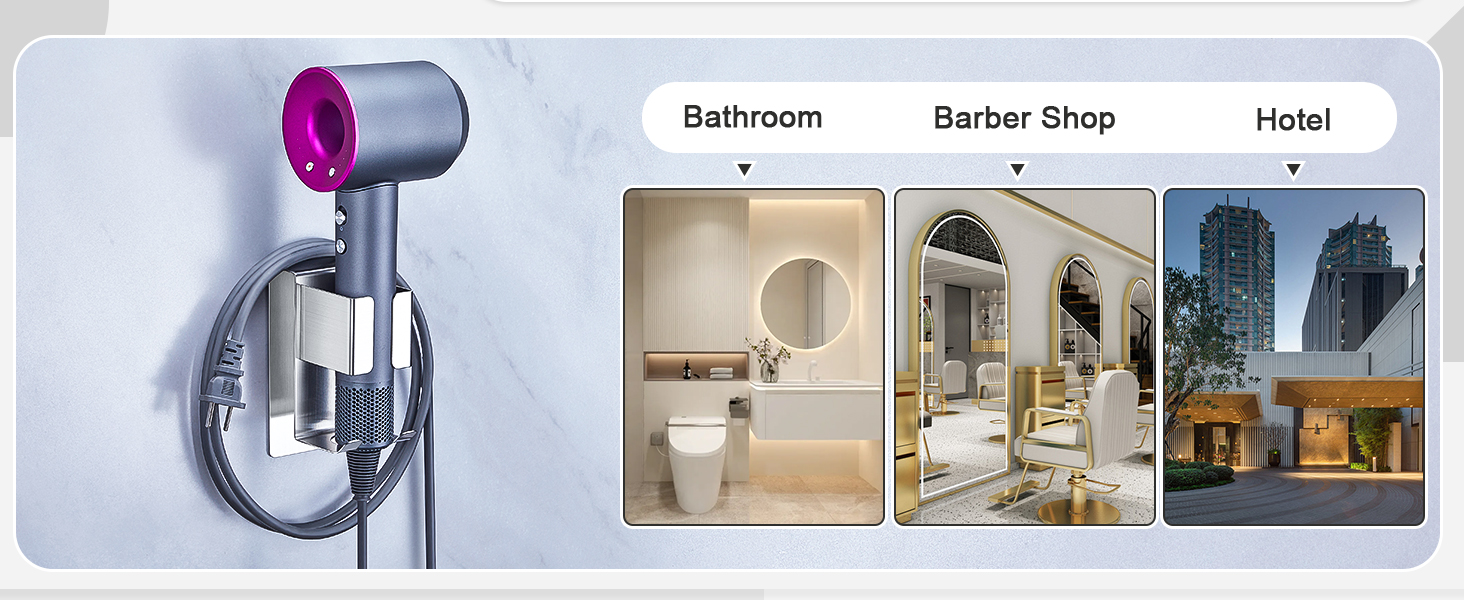 Hair Dryer Holder Wall Mount
