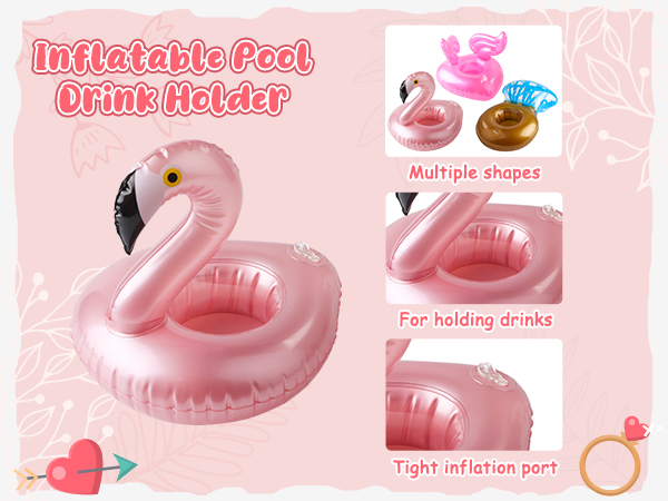 Inflatable Pool Drink Holder Floating Coasters 