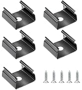 GZBtech 5 Pcs Mouting Clips Wood Slat Wall Panels LED Recessed Strip Light