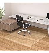 Chair Mat for Hardwood Floor, 48” x 48” Large Office Chair Mats, Clear Floor Protector Mat for Of...