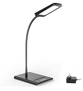 TROND Desk Lamp, Bright Dimmable Eye-Caring Table Lamp, 3 Color Modes 7 Brightness Levels, Flexib...