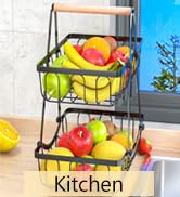 2 Tier Fruit Basket for Kitchen