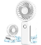 RNKRUN Mini Portable Fan, Personal Handheld Fan Foldable 4000mAh Battery Operated USB Rechargeabl...