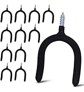 Lian.Ripple.Lian 12 Pack Garage Storage System Steel U Hooks with Anti-Slip Coating Home Improvem...