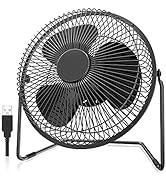 EasyAcc 9 Inch USB Desk Fan Ultra-quiet USB Powered 360° Rotation Desktop Fan with Metal Frame, P...