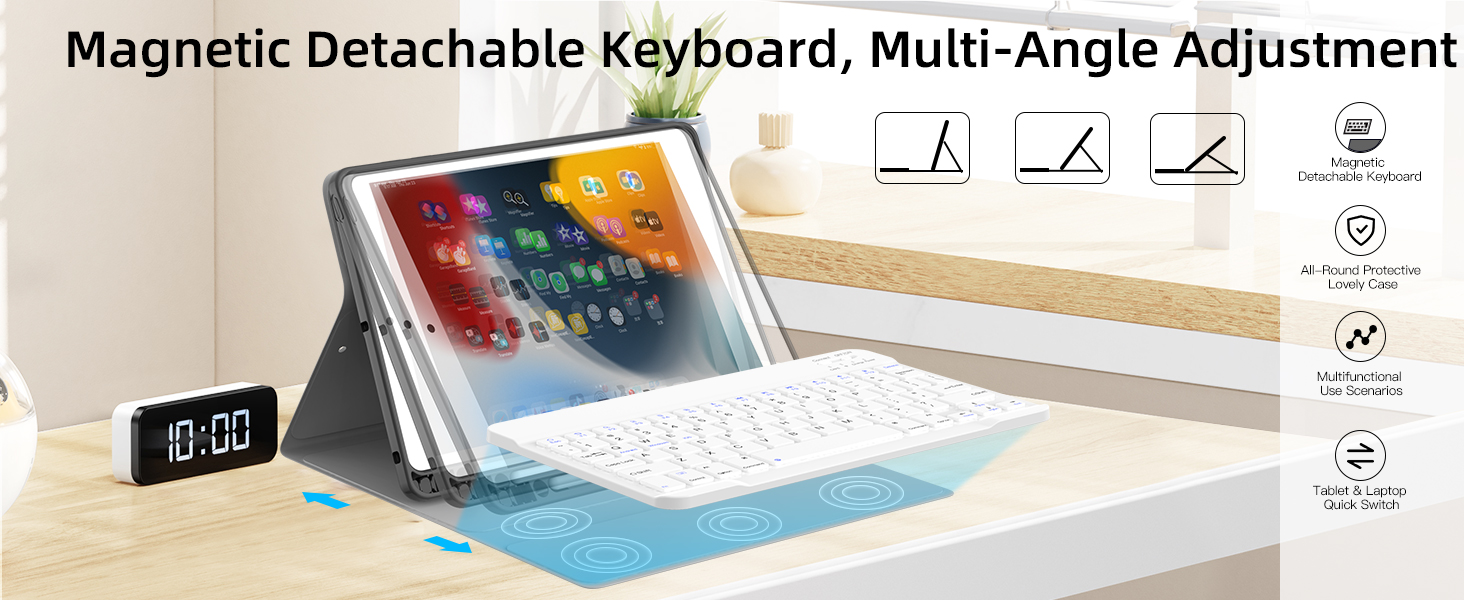 Keyboard Case for iPad 9th 8th 7th Generation 10.2 2021/2020/2019