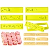 KALAIEN 7 Pcs Holiday Cookie Cutters,Hearts 3D Cookie Stamper for Baking Cookie,Clay,Pastry,Cake ...