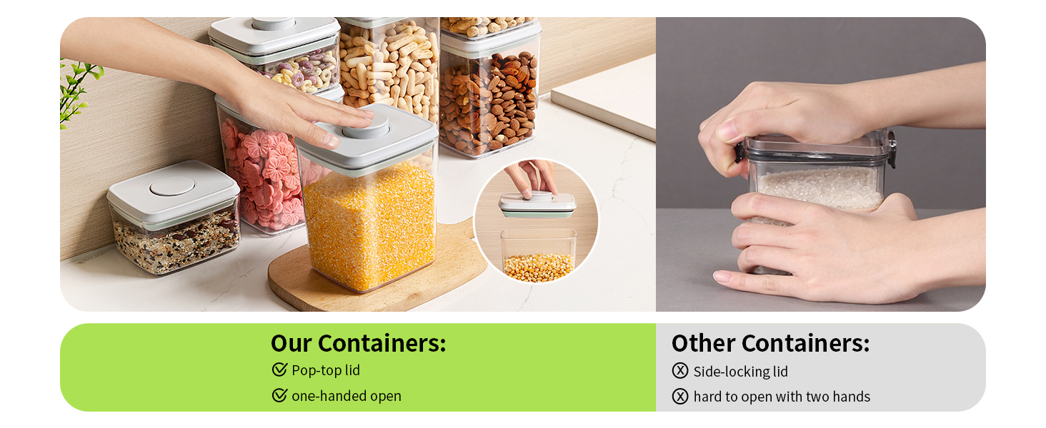 pop-top lid food containers
