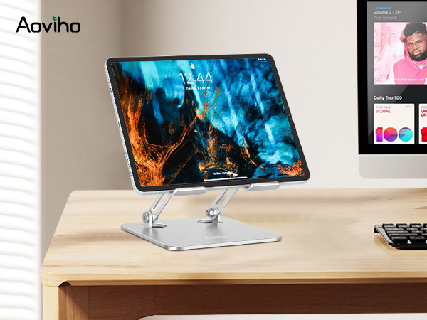 Aoviho Adjustable Tablet Stand for Desk