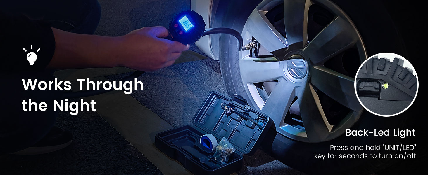 tool heavy duty fill nozzle pneumatic dial car truck dual psi presta inflater valve high