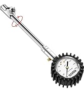 TireTek Tire Pressure Gauge 0-160 PSI for Truck, Semi Truck, ATV, RV, and Dually Tires - Heavy Du...