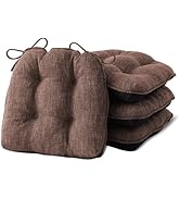 IPYNBAP Chair Cushions for Dining Chairs Set of 4, Kitchen Chair Cushions, Chair Pads with Ties a...