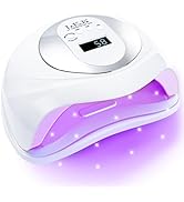 108W UV Nail Lamp, LKE Travel UV Light for Gel Nails for Nail Lamp with 36pcs Lamp Beads and 4 Ti...
