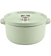 KitchenAid Enameled Cast Iron Dutch Oven/Casserole, 6 Quart, Pistachio