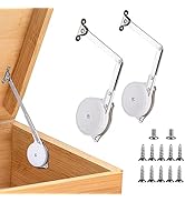 2 Pack | Toys Box Hinges Soft Close - HBL’ Lid Support Hinges Chest Hinges for Wooden Toy Box, Ce...