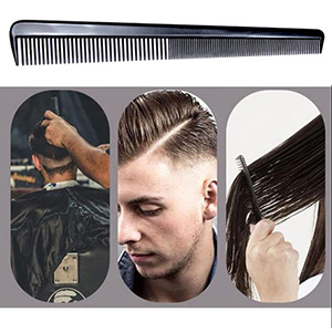 LUXXII (6 Count) 7.5" Barber Hair Comb Beard &amp; Mustache Pocket Combs for Men's Hair Beard Mustache