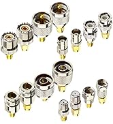 YOTENKO RF Coaxial FPV Connector Kit SMA to BNC UHF F N Type Connectors Kit, BNC to SMA UHF to SM...
