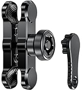 BRCOVAN Anti-Theft Aluminum Alloy Double Socket Arm Compatible with RAM Mounts B Size 1'' Ball Mo...