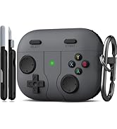R-fun for AirPods Pro 3 Case (2025) Cover with Cleaner Kit, Classic Handheld Game Console Design ...