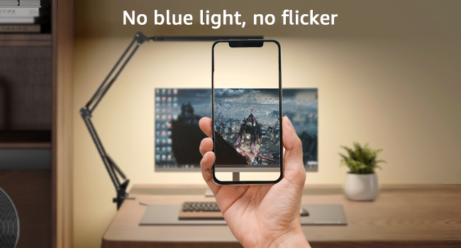 No blue light, no flicker