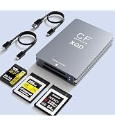 XQD Card Reader with CFexpress Type B &amp; SD Support, USB-C 3.2 Gen 2 (10 Gbps) — 3-in-1 High-Speed...
