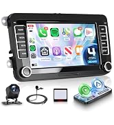 Orderich 4G+64G Android Car Stereo for VW Golf MK5 MK6 Passat Jetta Tiguan T5 EOS Polo with Wirel...
