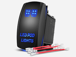 LED Pod Lights Rocker Switch