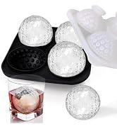 Golf Ball Ice Cube Molds,Golf Ice Mold for Cocktails,Round Ice Molds for Whiskey,Ice Ball Maker M...