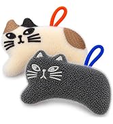 Cat Sponge Set of 2 [ Designed in Japan ] Cute Kitchen Sponges for Dishes | Playful Cat-Shaped De...