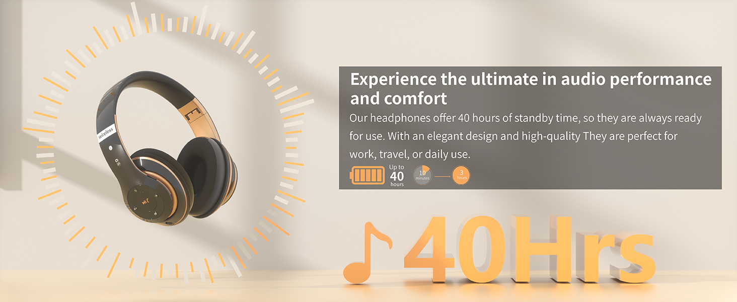 Bluetooth Headphones Over Ear