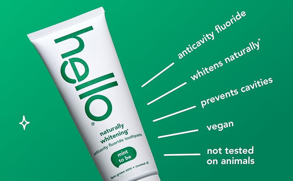 anticavity fluoride, tastes amazing, mind-blowing freshness, vegan, not tested on animals