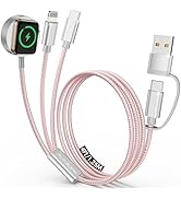 Travel Essentials for Apple Watch Charger,3 in 2 USB C Cable for Multi Charging Cable Cord,Campin...