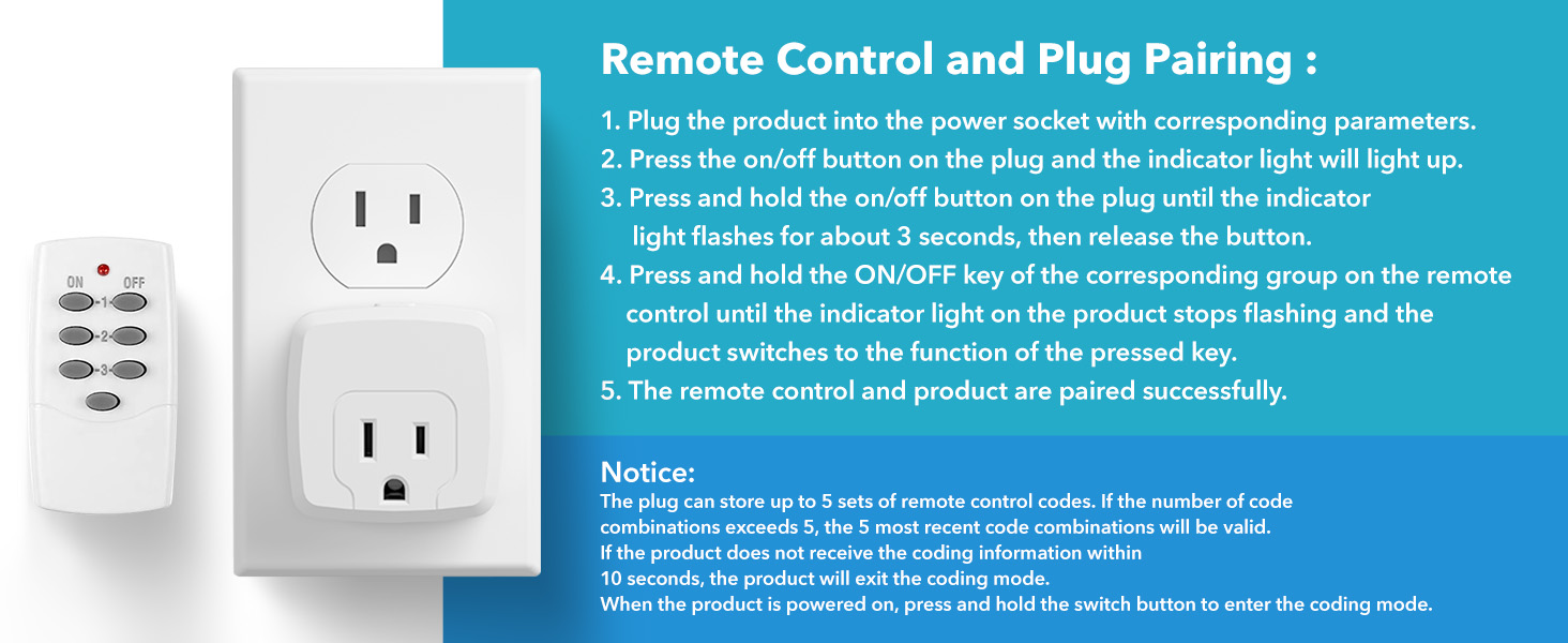 Remote Control and Plug Pairing