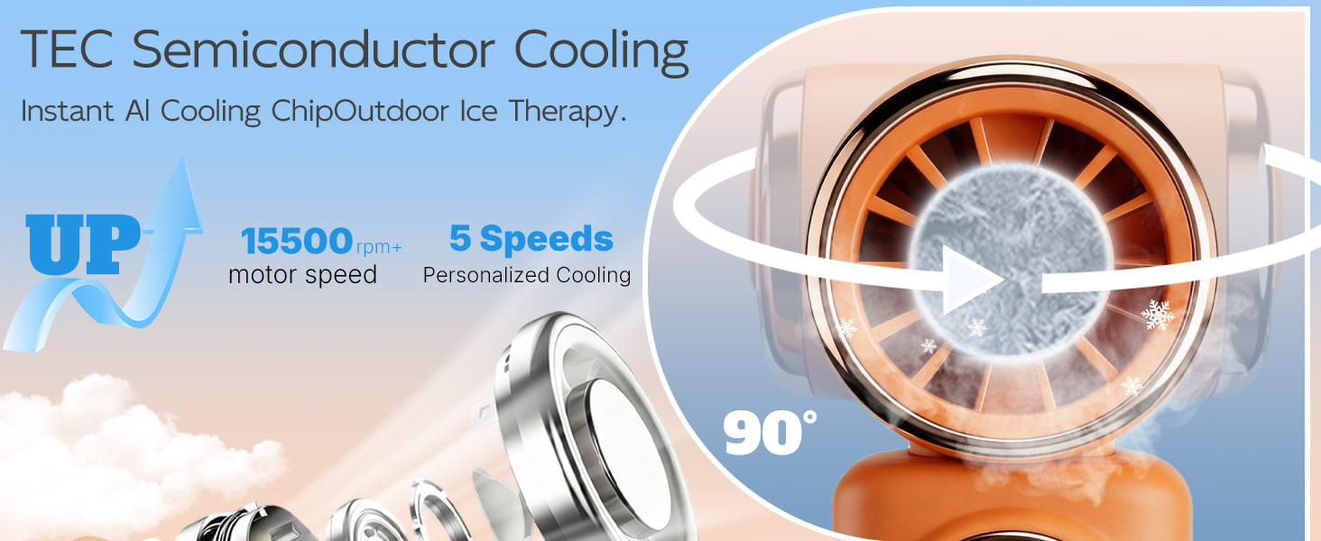  Portable Clip-On Mini Fan