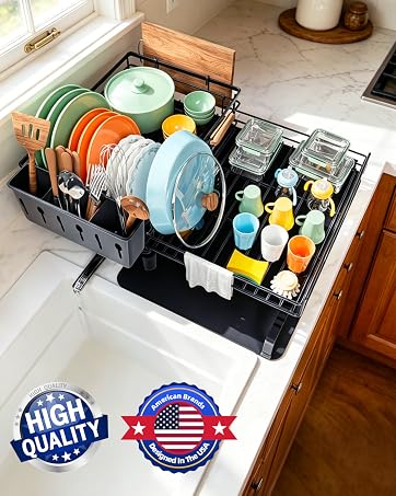 4-in-1 Foldable Dish Drying Rack