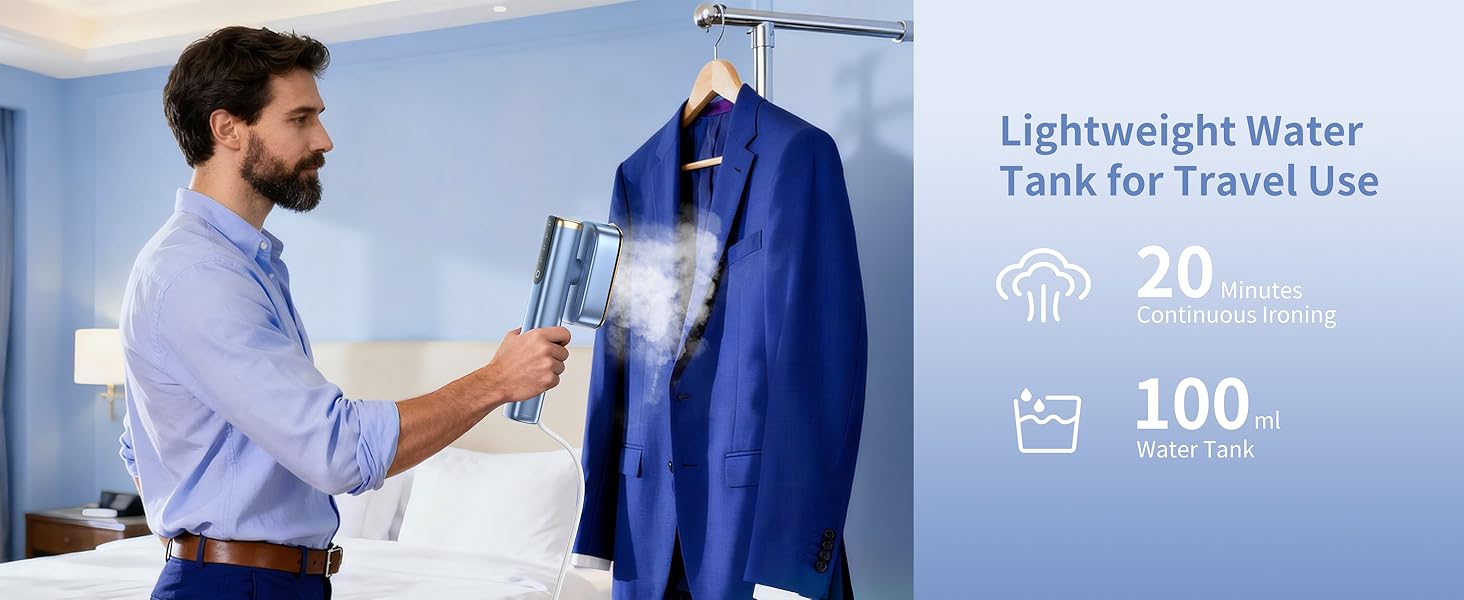 MIYOKO 2-in-1 Garment Steamer for Clothes