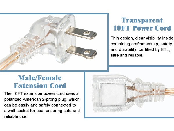extension cord flat wall plug