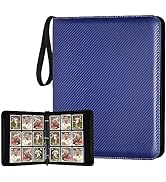 GERMUN 9 Pocket Card Binder, Premium Zip Trading Card Binder, 720 Double Sided Pocket PU Card Col...