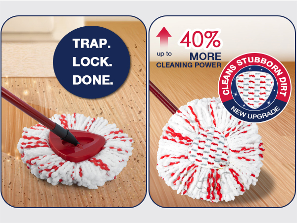 Spin mop head replacement