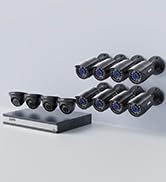 ZOSI 16CH 3K Lite Security Camera System with 2TB HDD,AI Human/Vehicle Detection,Night Vision,Rem...