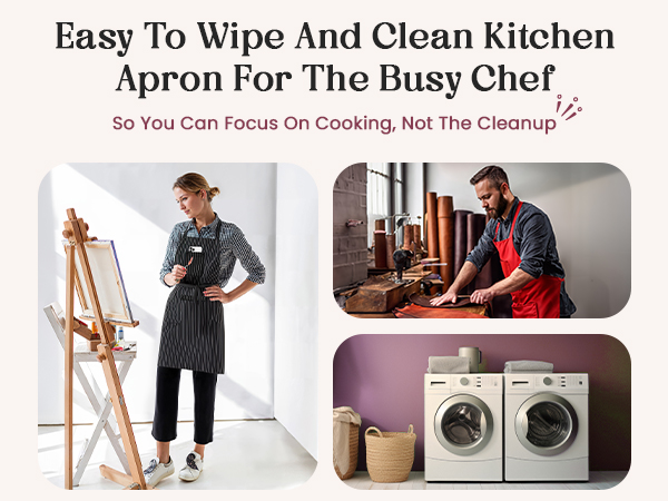 waterproof apron for women aprons with pockets