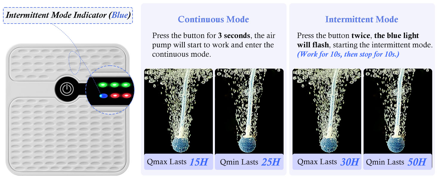 MB011-rechargeable fish tank oxygen pump