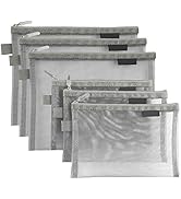 Topfinder Clear Cosmetic Bags Zip Makeup Mesh Bags Pencil Case Pouch Travel Toiletry Kit Set Stor...