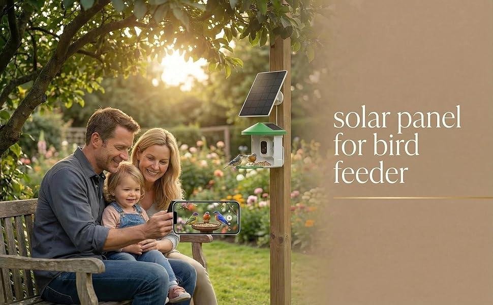 solar panel for bird feeder