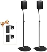 Universal Speaker Stands Pair of Height Adjustable Extend 33" to 42" - Speaker Stand with Speaker...
